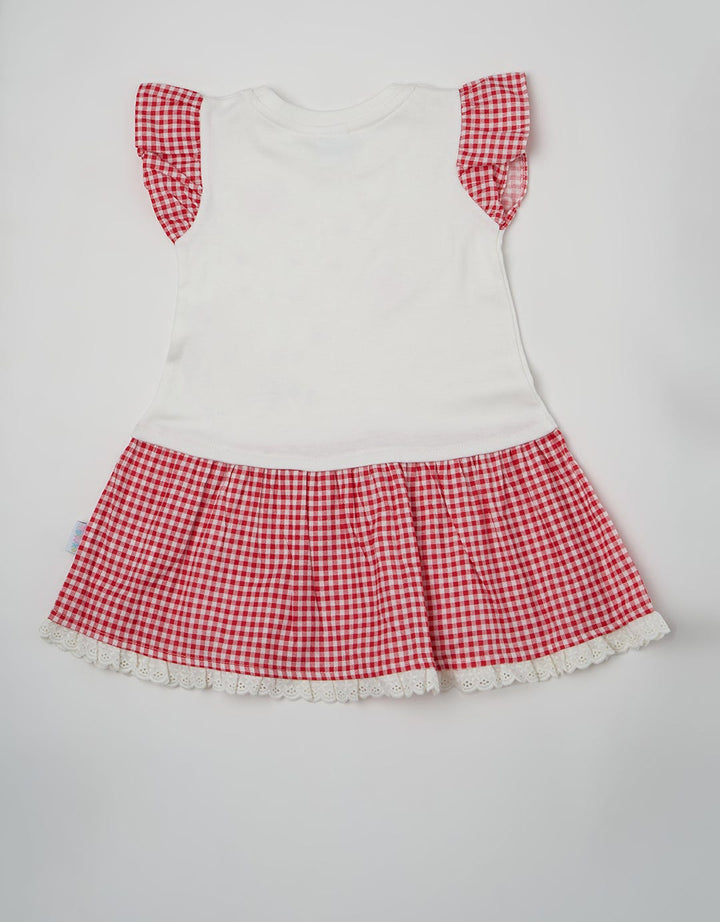 Pipiniko Short Sleeve Midi Dress Kotak Renda Nonik