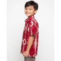 Arjuna Weda Children's Batik Shirt Kawung Baris