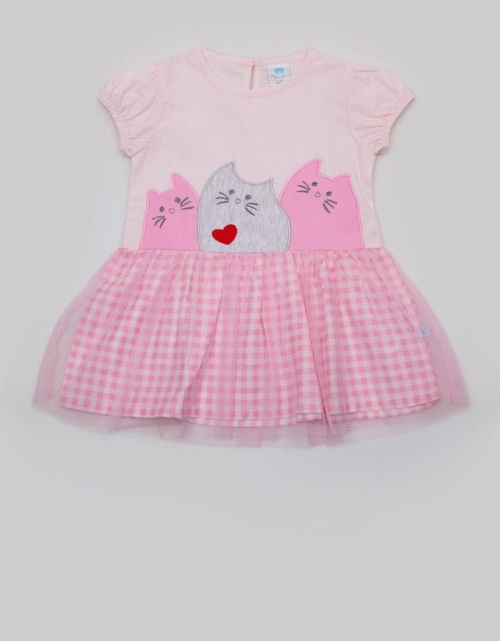 Pipiniko Short Sleeve Midi Dress Cat Box