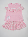 Pipiniko Top - Bottom Set Skirt Cat Kotak