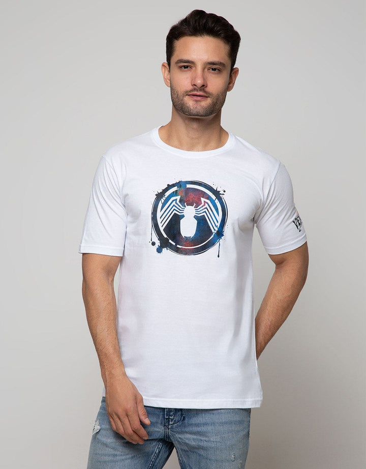 Marvel Short Sleeve T-Shirt Venom Paint Circle