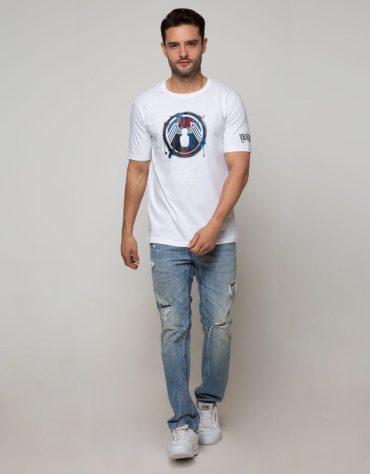 Marvel Short Sleeve T-Shirt Venom Paint Circle