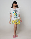 Disney Minnie Short Sleeve Pyjama Capri Minnie Lemon