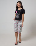 Disney Minnie Sleepwear Short Sleeve Pajama Capri Minnie Bubble