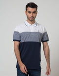 Nevada Short Sleeve Polo Shirt Stripe Single Slim Fit