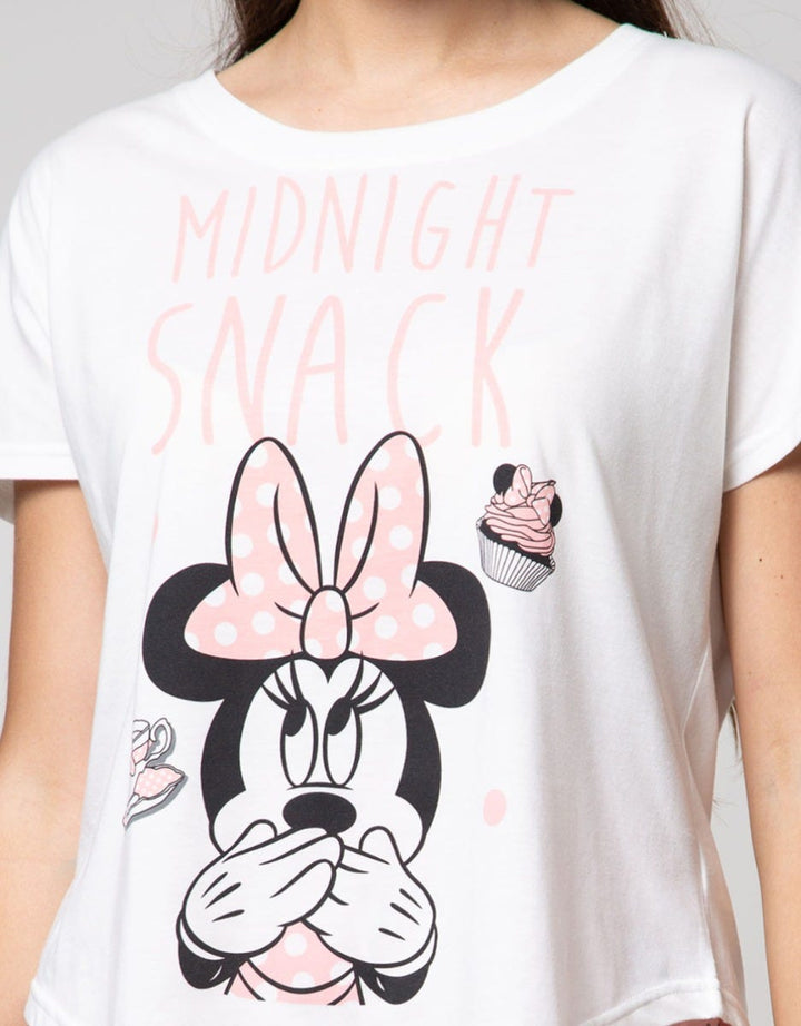 Disney Minnie Short Sleeve Pyjama Shorts Minnie Cupcake