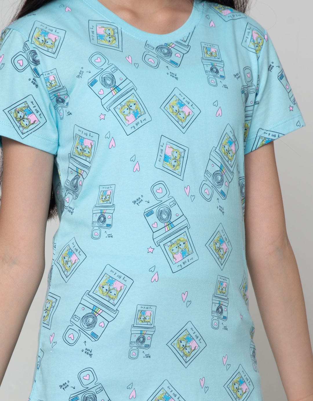 Aero Kids Short Sleeve T-Shirt Nonik Full Print