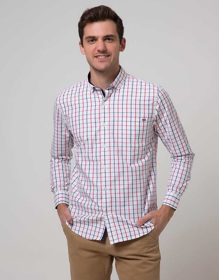 Cardinal Formal Long Sleeve Men's Formal Shirts
