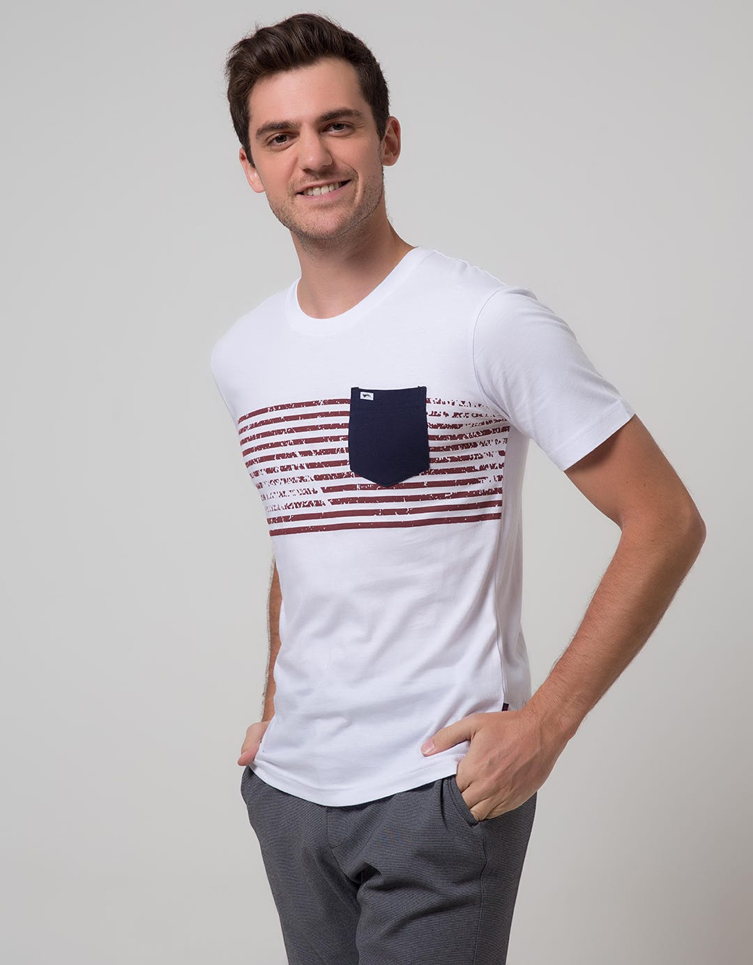 Cardinal Jeans Short Sleeve Men's Oblong T-Shirt