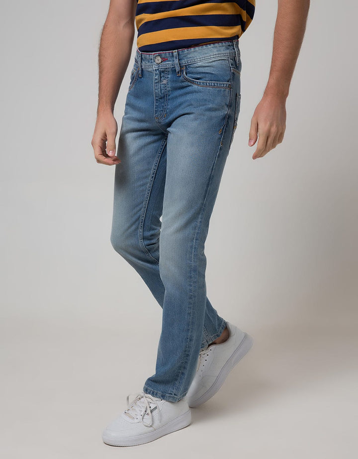 Cardinal Jeans Celana Panjang Denim Washed Accent