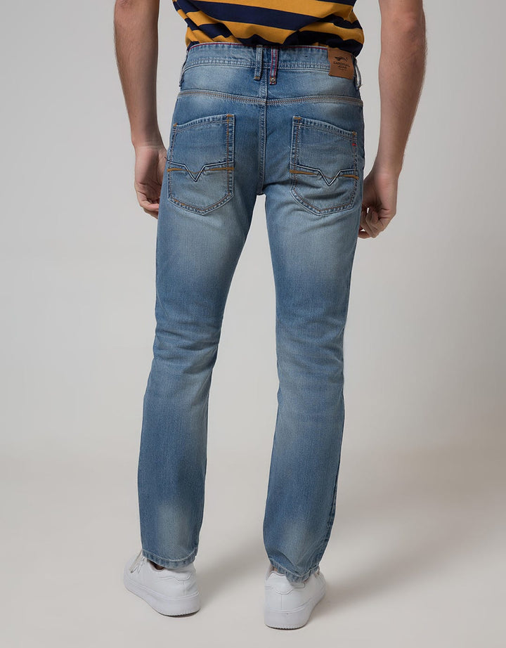 Cardinal Jeans Celana Panjang Denim Washed Accent
