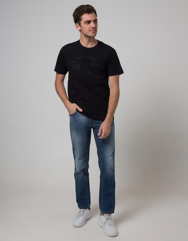 Cardinal Jeans Short Sleeve Men T-Shirt Oblong