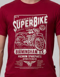 Cardinal Jeans Short Sleeve Men T-Shirt Oblong