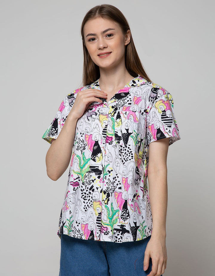 Nevada Short Sleeve Shirt Print Abstract