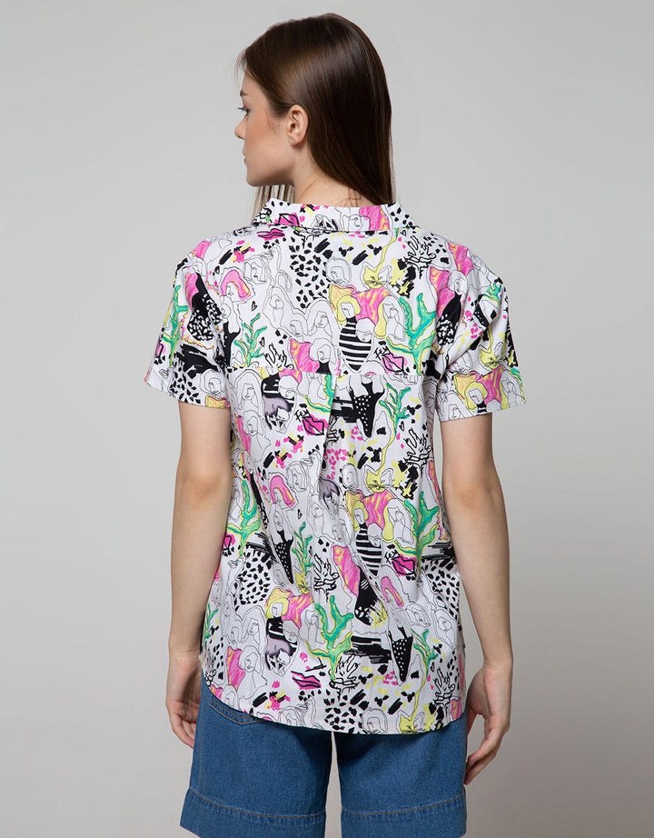 Nevada Short Sleeve Shirt Print Abstract