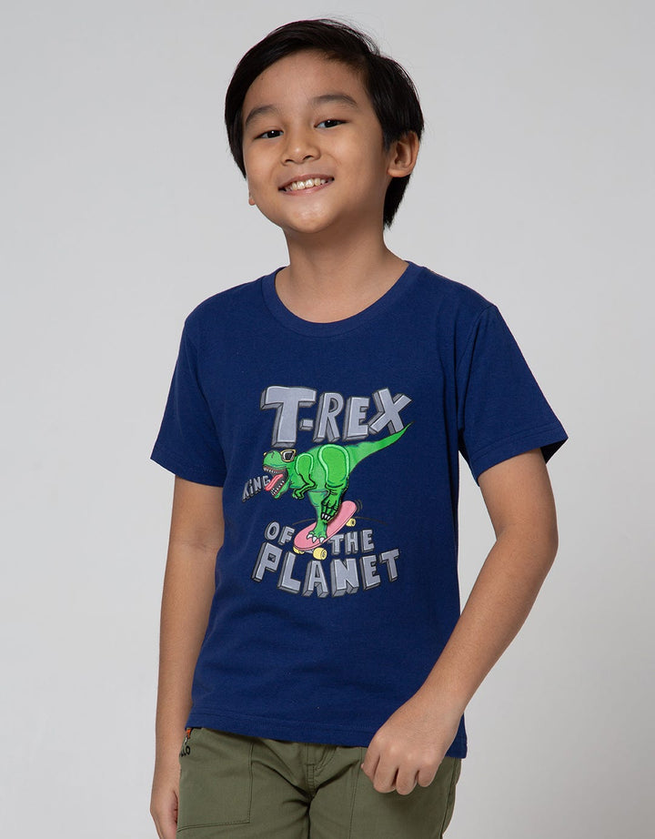 Little M Short Sleeve T-Shirt Flip T-Rex Of The Planet
