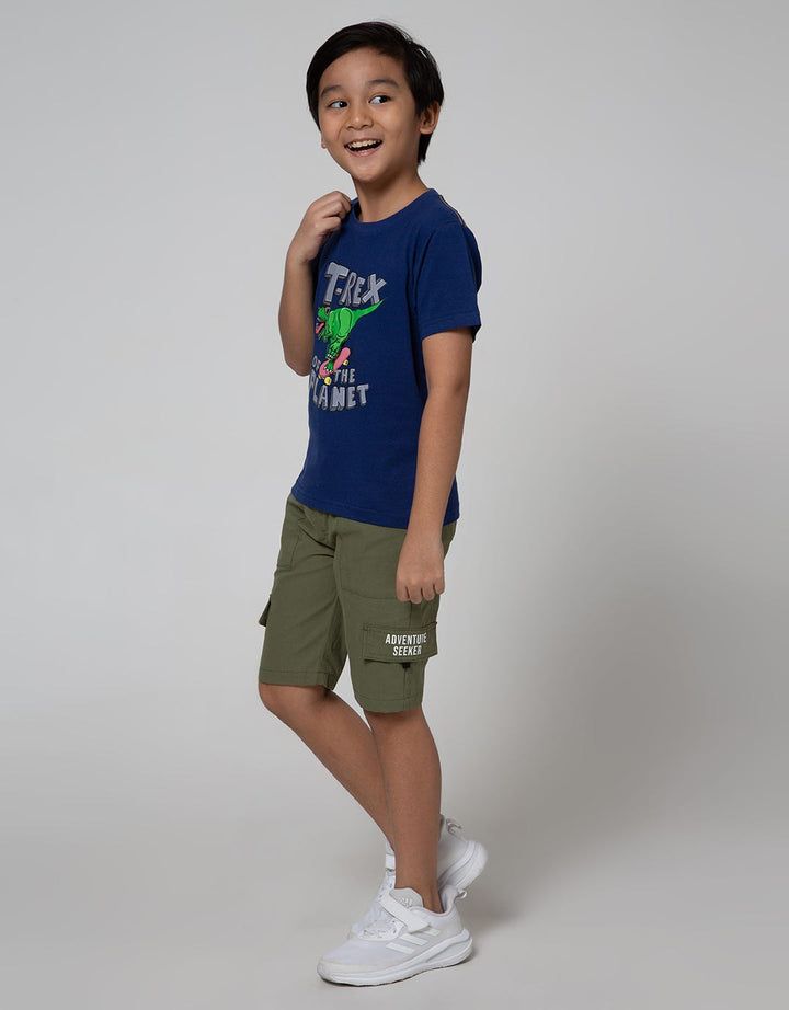 Little M Short Sleeve T-Shirt Flip T-Rex Of The Planet