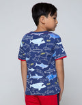 Little M Short Sleeve T-Shirt Fullprint Sharks