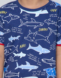 Little M Short Sleeve T-Shirt Fullprint Sharks