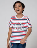 Little M Short Sleeve T-Shirt Stripe Chicago Varsity