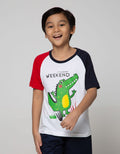 Little M Short Sleeve Raglan T-Shirt Weekend