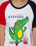 Little M Short Sleeve Raglan T-Shirt Weekend