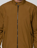 Cole Jacket Micro Bomber Stripe Rib Tobacco
