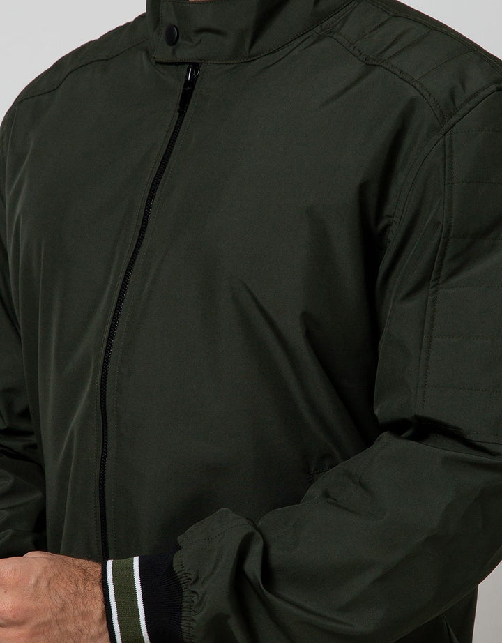 Cole Jacket Micro Bomber Stripe Rib