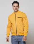 d&amp;f Jacket Cvc Bomber Mustard Cut N Sewn