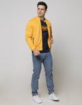 d&amp;f Jacket Cvc Bomber Mustard Cut N Sewn