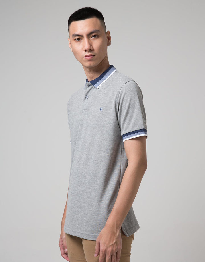 G10056G-Grey Polo Sh