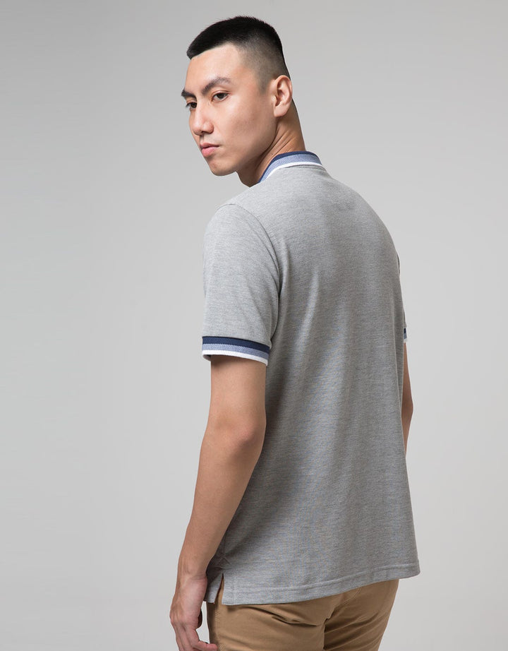 G10056G-Grey Polo Sh
