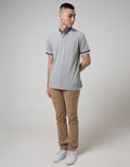 G10056G-Grey Polo Sh