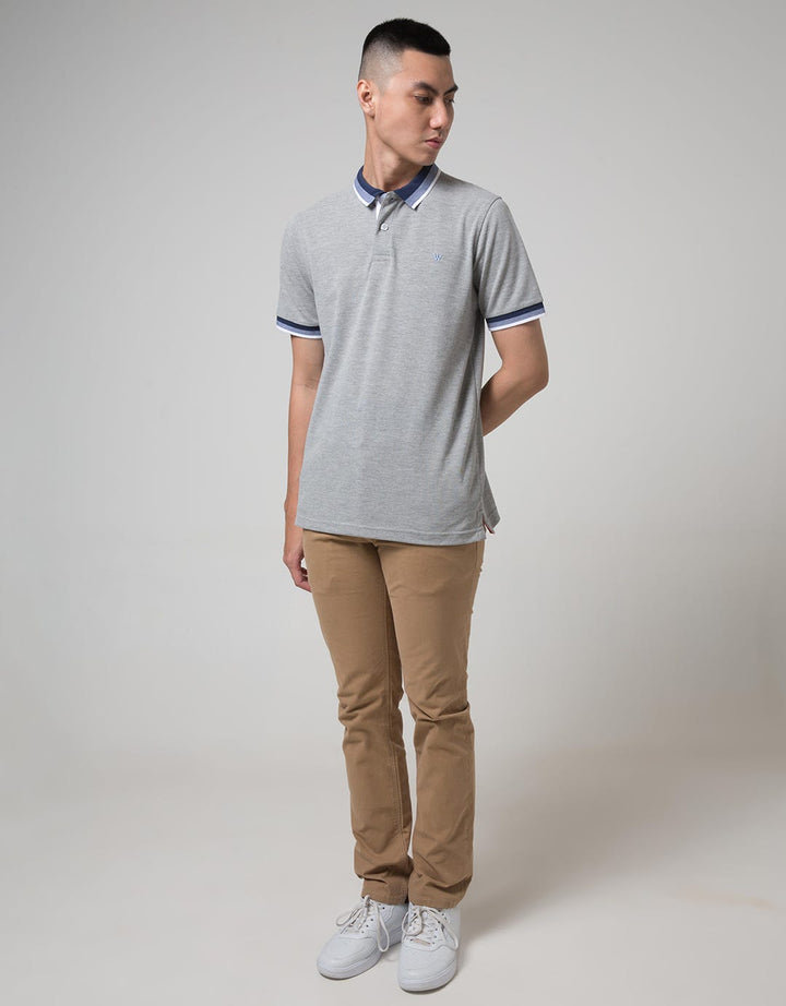 G10056G-Grey Polo Sh