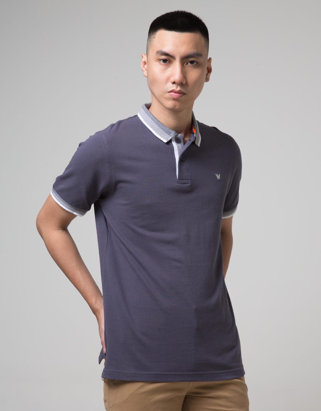 G10055A-Grey Polo Sh
