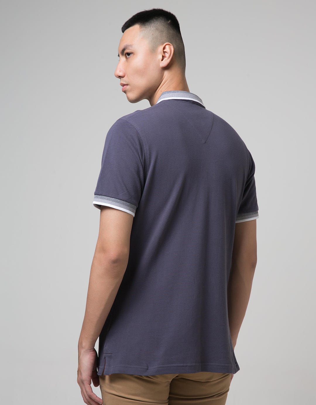 G10055A-Grey Polo Sh