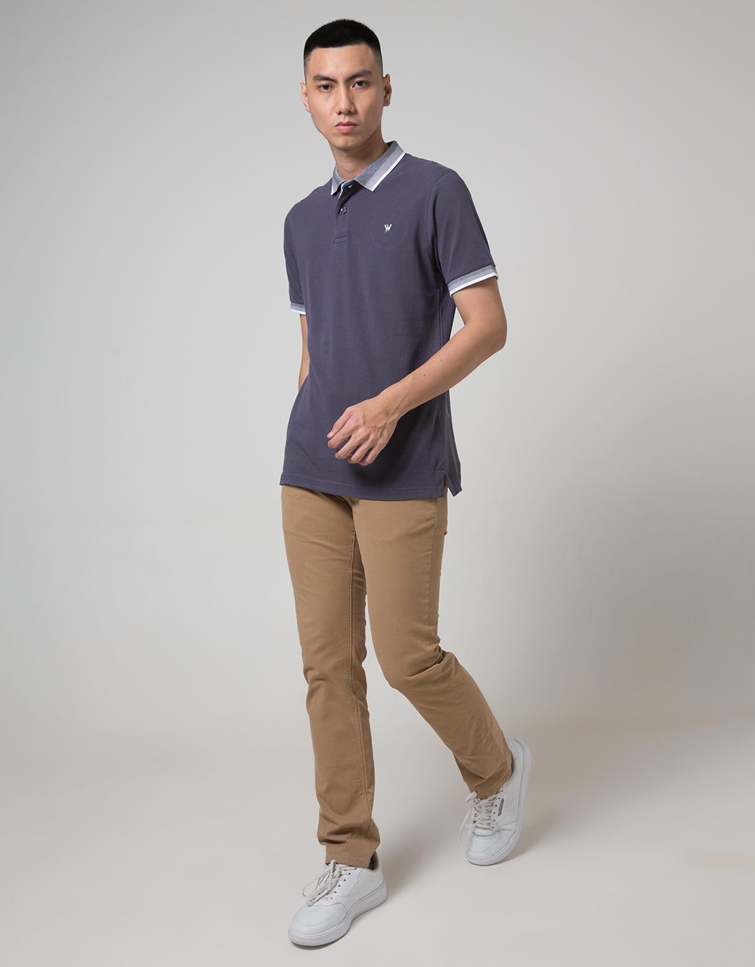 G10055A-Grey Polo Sh