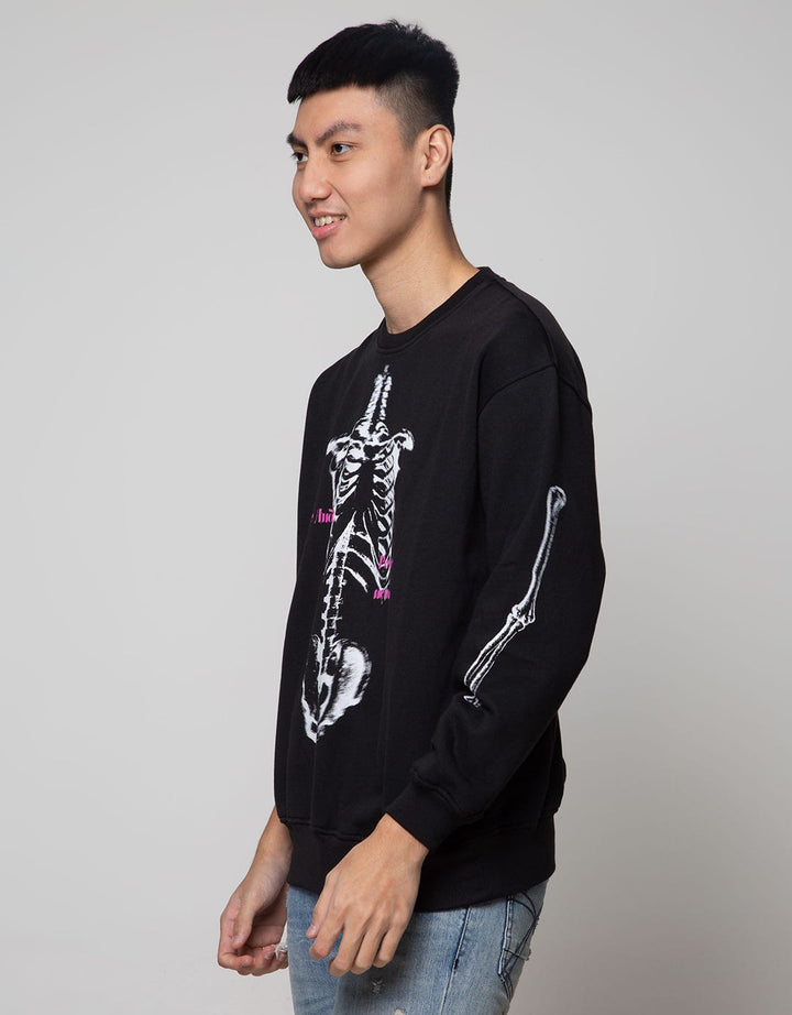 Peoples Long Crewneck Bone Sweatshirt