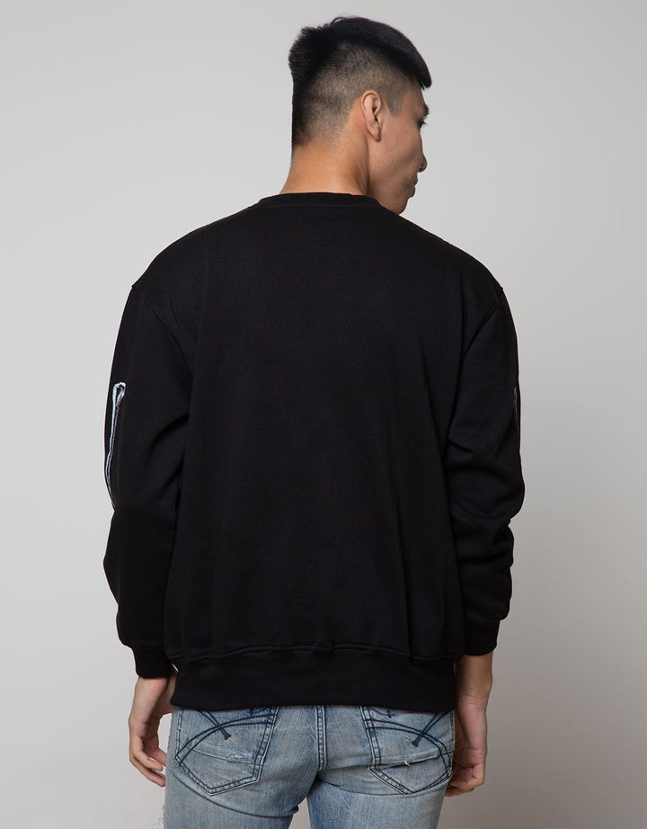 Peoples Long Crewneck Bone Sweatshirt