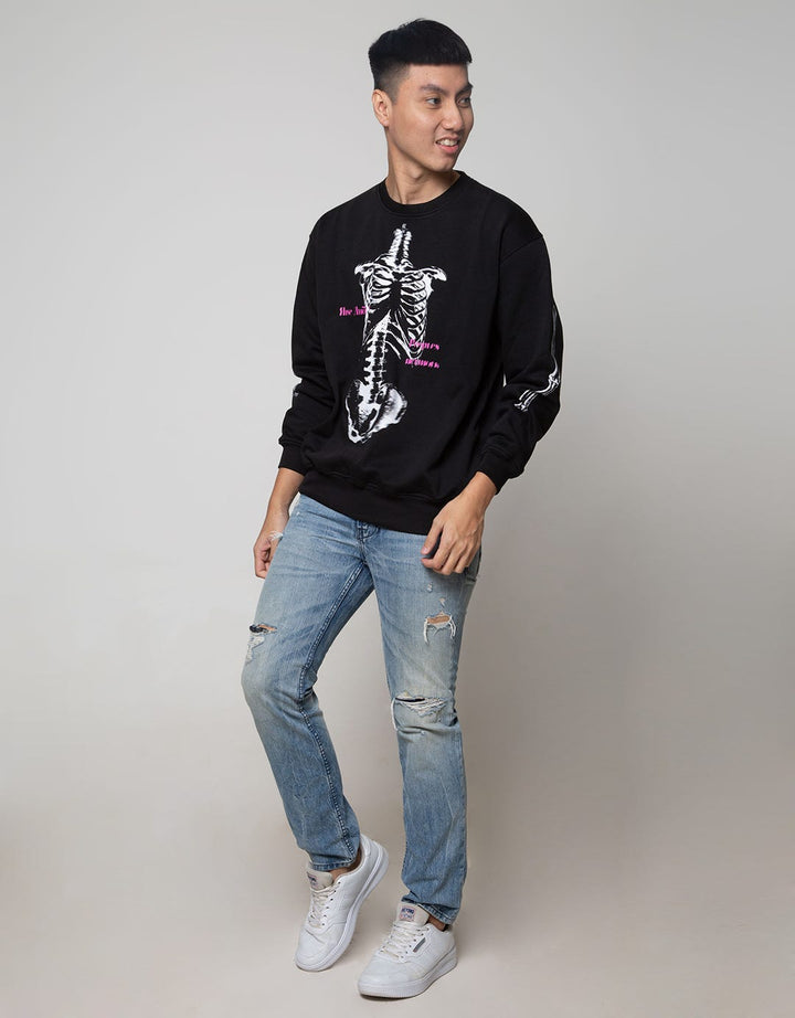Peoples Long Crewneck Bone Sweatshirt