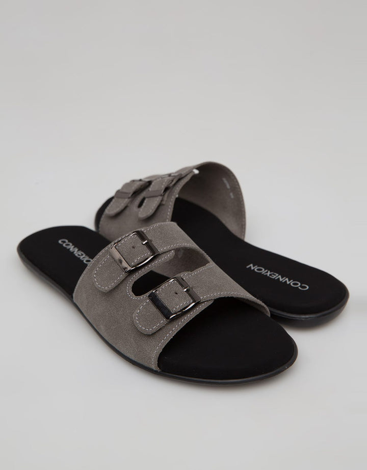 Connexion Slipper Sandal Double Buckle