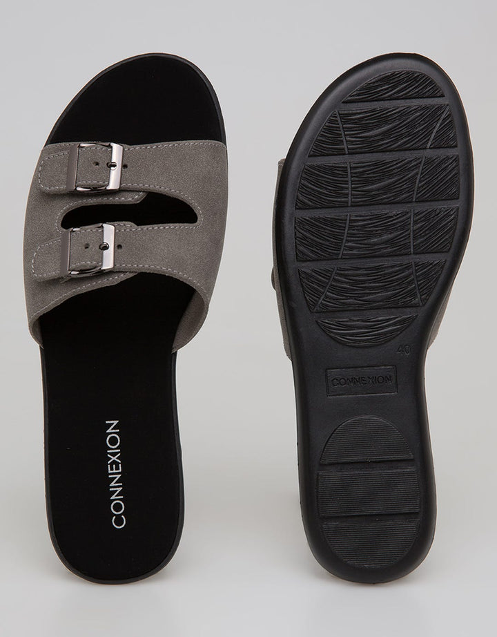 Connexion Slipper Sandal Double Buckle