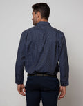 Stanley Adams Long Sleeve Shirt Check Point Collar