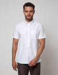 Stanley Adams Short Sleeve Shirt Check Dobby