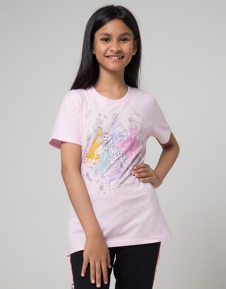 Disney Short Sleeve T-Shirt Basic Princess Gang