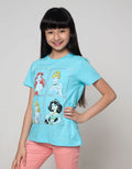 Disney Short Sleeve T-Shirt Basic Princess In The Square