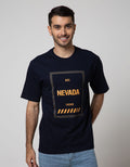 Nevada Men Denim Short Sleeve T-Shirt Print