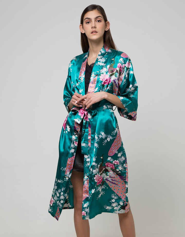 Cynthia Peacok Full Leght Kimono