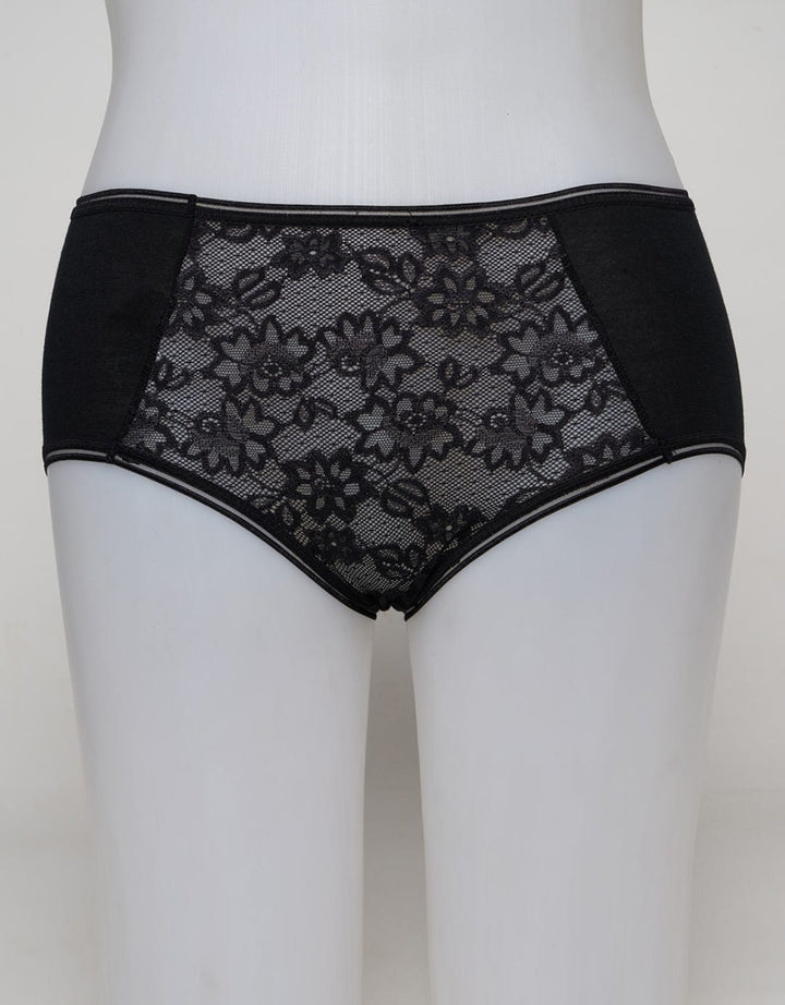 Cynthia Panty Mini Lace Flower Rubber Flash