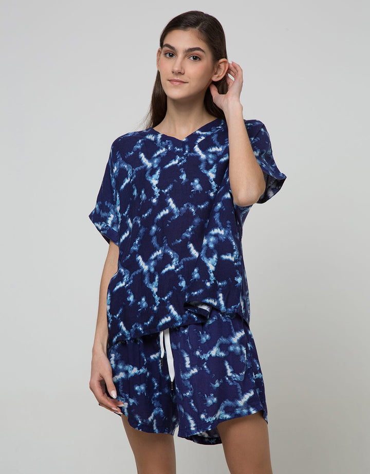 Cynthia Tye Dye Homewear Set Batwing Pants